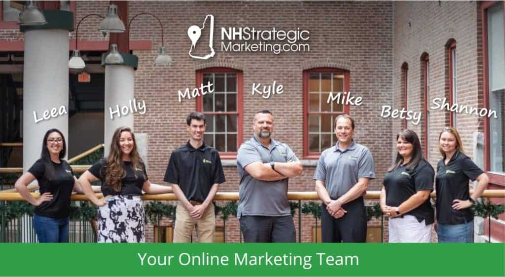 The NH Strategic Marketing team of digital marketing professionals in downtown Concord, NH